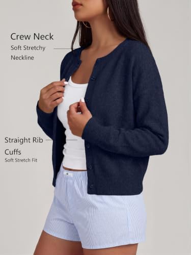Trendy Queen Cropped Cardigan Sweaters for Women Fall Fashion Clothes 2026