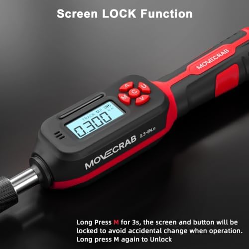 Digital Torque Screwdriver, 1/4" 0.3-8 N.m / 2.66-70.81 in.lb