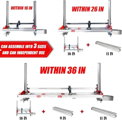 Zozen Chainsaw Mill, Fits 14”-36” Planking Milling Bar, Portable Sawmill