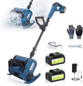 Electric Snow Shovel, 12" Snow Blower Cordless 21V 3000mAh Batteries, 19.7FT Throw Distance, Lightweight 14lb, Battery Snow Blower for Driveway Steps Patio Sidewalk, Snow Machines for Outdoors