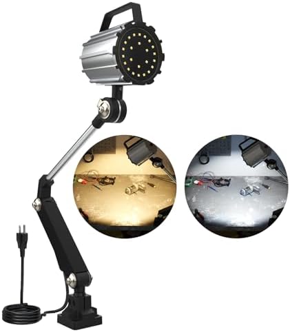 New Led Wood Lathe Light, 20W Machine Lamp 110-220v (18w double color)