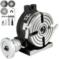 Rotary Table Horizontal Vertical Dividing Plates for Milling Machine Rotary Table Milling Machine Tools (6 IN+4Slot)