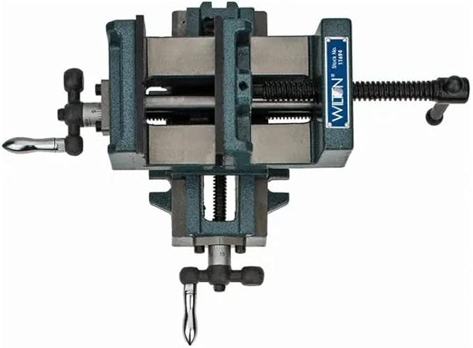 Wilton Cross-Slide Drill Press Vise, 4" Jaw Width & Max Opening, 1-3/8" Jaw Depth (Model CS4)