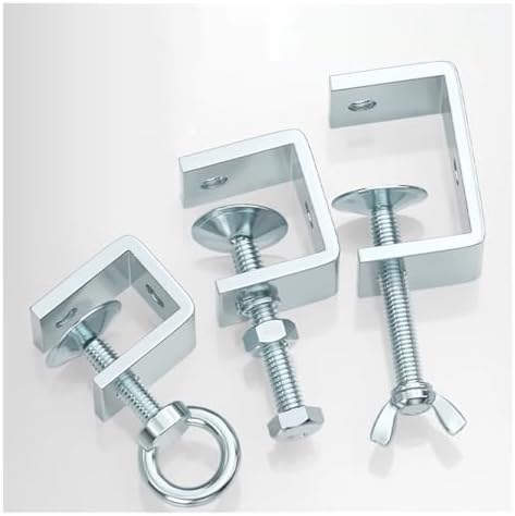 1PCS Galvanized Carbon Steel Tiger Clamp Multiple Shapes Open Height 20-130MM Thickened Material Fixed Fixture Clamping Device(130MM,Hexagonal)