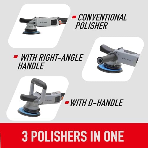 Nanoskin Black Speed Orbital Polisher for Paint Correction, 21mm