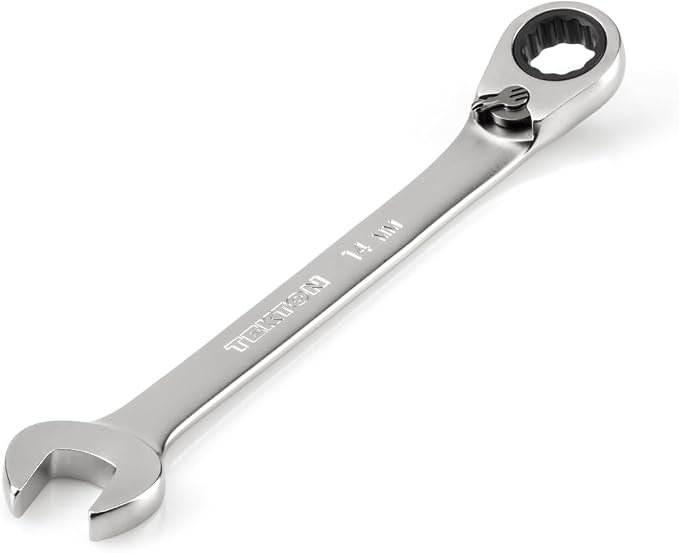 TEKTON 14 mm Reversible Ratcheting Combination Wrench | WRC23414 | 12-Point
