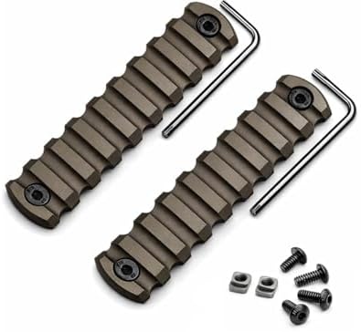 Gotical 13 Slots MLOK Picatinny Rail Section for M-Lok Handguard Flat Dark Earth Fit for 21mm Picatinny/Weaver Rails