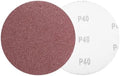 HARFINGTON 5 Pcs 5 Inch Sanding Discs 40 Grit Red Aluminum Oxide