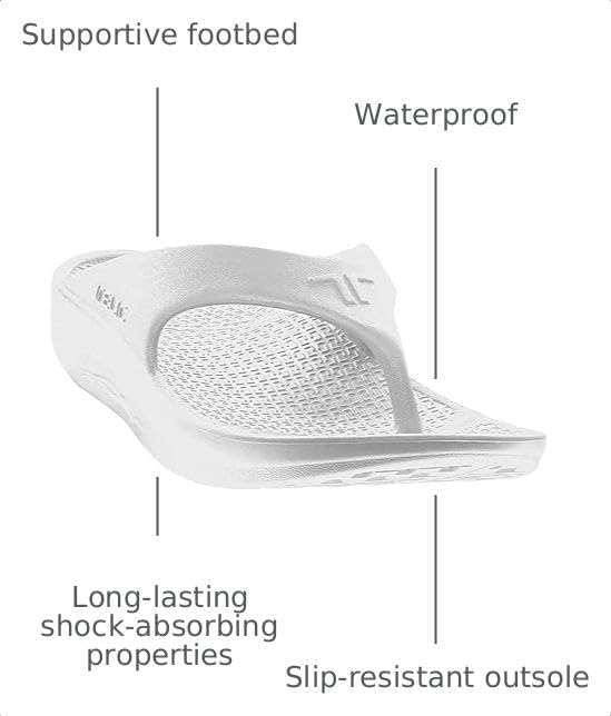 Telic Unisex Adult Energy Flip Flop Arch Support Cushioned Sandals