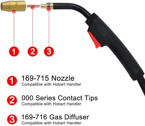 ZINGER MIG Welding Gun Torch fits 245924 Hobart Handler 135/140/175/180/187