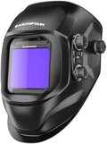 ARCCAPTAIN Auto Darkening Welding Helmet, 3.94"X3.66" Large Viewing Screen