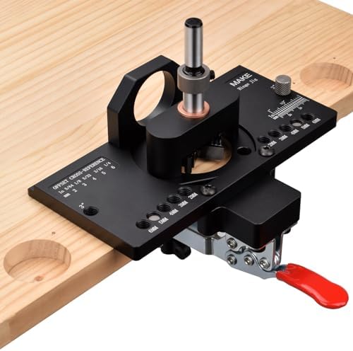 GOINGMAKE Metal Concealed Hinge Jig with Quick Clamp,35mm Cabinet Hinge Jig