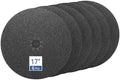 HUAALIUCHE Floor Sanding Disc Cloth-Backed Silicon Carbide，17" x 2" Holes for Concrete, Stone, 36 Grit, 6-Pack