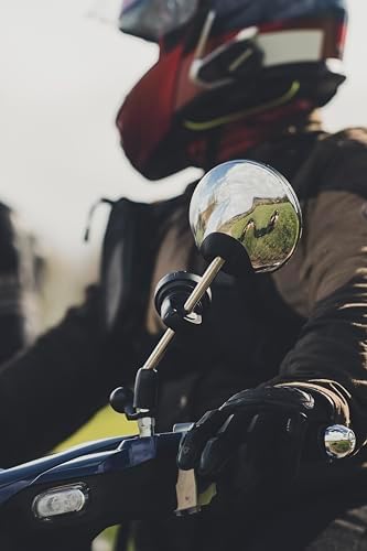 Beeline Moto II Mirror & Crossbar Mount, Metal Clamp for 10-16mm Bars
