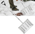 Aluminum Snow Shovel - Heavy-Duty Metal Shovel with D Handle,55.1 Inch Snow Shovel for Driveway,Mulch Shovel for Clear Snow from Streets, Garages and Factories