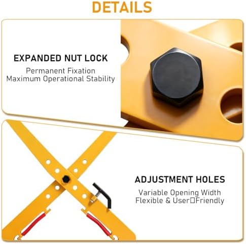 Granite Slab Lifting Clamps 772lbs, Heavy Duty Stone Lifting Clamps Jaw Opening Up to 19.68 inch, Adjustable Lifting Pliers Vertical Steel Plate Clamp Granite Curb Clamp Scissor Lifter