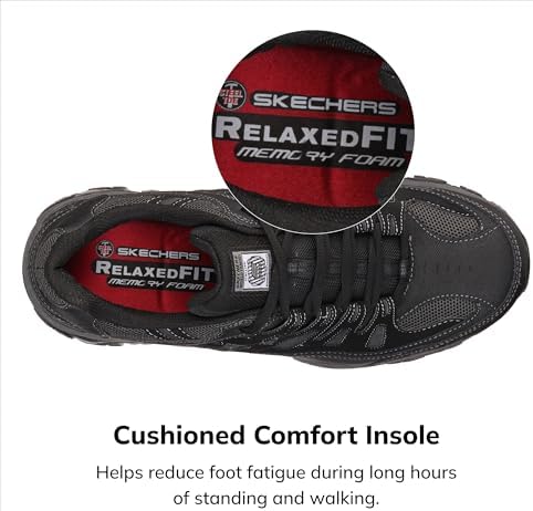 Skechers Men's Cankton Steel Toe Lace Up