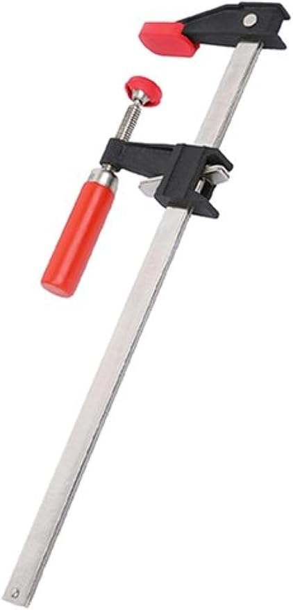 Bessey Clutch Style Bar Clamps - 18 In 600 lb - GSCC2.518- Woodworking Clamps with Ergonomic Handle, Non-Marring Pads, Durable Cast-Iron Jaws & Serrated Rail for Carpentry & Cabinetry