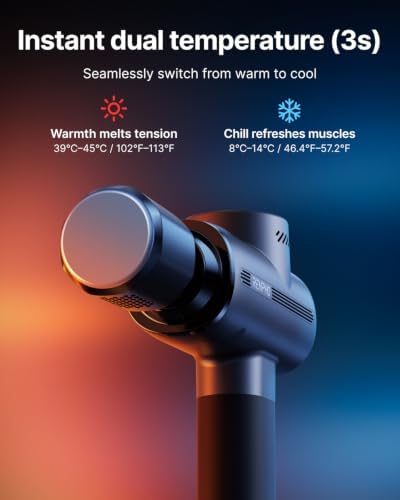 RENPHO Active Thermacool 2 Red Massage Gun with Infrared Heating, Cool Head
