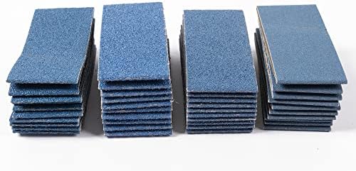 40 Pack Sanding Belts Replacement 2-3/8 x 10-1/4" Size - 10 Each of 40/60/80/120 Grits Zr-Corundum Sanding Belt (2-3/8" x 10-1/4" Belts)