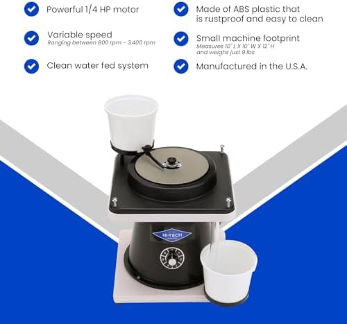 Hi-Tech Diamond 6" All-U-Need Lapidary Machine, Rock Polishing Kit