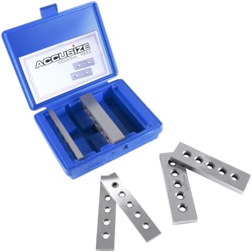 Accusize Industrial Tools 3/16" & 1/22" Thickness Precision Machinist's Parallel Sets, 4 Pairs, EG02-0409