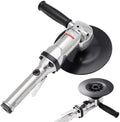 7 Inch Random Orbital Air Sander, Mini Pneumatic Sander Air Angle Sander Pneumatic Sander Sanding Tool Hand Polisher Orbital Pneumatic Sanding Disc Sander for Polishing Cars, Motorbikes