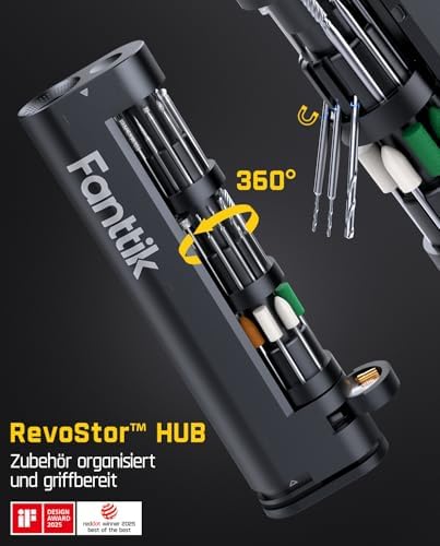 Fanttik F2 Master Mini Cordless Rotary Tool Kit with Master Refill 3/32" Accessories Kit