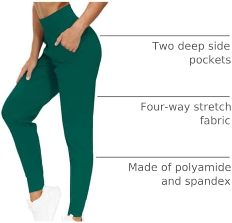 THE GYM PEOPLE Women's Workout Joggers Pants Lightweight Lounge Leggings