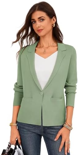 GRACE KARIN Womens Sweater Blazer Jackets Business Casual Work Cardigan