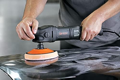Dynabrade (RB3) Electric Rotary Buffer | Right Angle, 5/8""-11 Spindle, 800-3000 RPM Variable Six-Speed Electric Motor 1000 Watt | Includes 5"" (127 mm) Diameter Pad (57544)