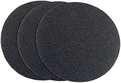 9 inch Sanding Discs Hook and Loop Round Sand Paper Discs 24 Grit, 25 Pack Black Silicone Carbide No Hole Hook and Loop Sanding Disc, Orbital Sander Pads for Wood,Auto Body, Paint & Plastics