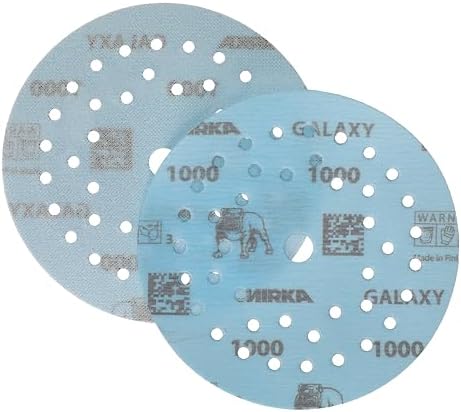 Mirka Galaxy Multifit Sandpaper 5 inch Grit 1000 50 Discs Pack