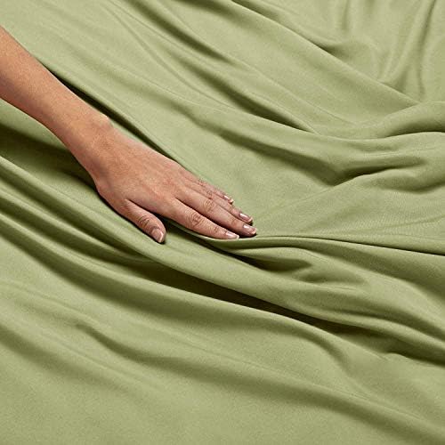 JS Sanders Affordable Microfiber 4 PC Bed Sheet Set - Twin Size, Green