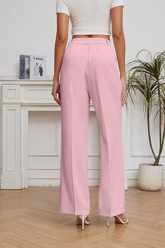 FUNYYZO Wide Leg Dress Pants for Women Work Slacks Business Casual Outfits