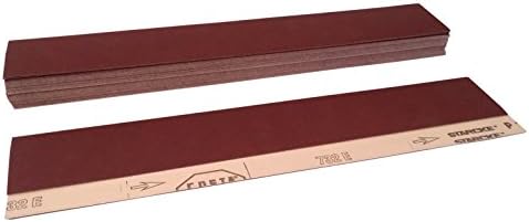 STARCKE 2-3/4 x 17-1/2 Inch Longboard Sandpaper, 180 Grit 50 Pack