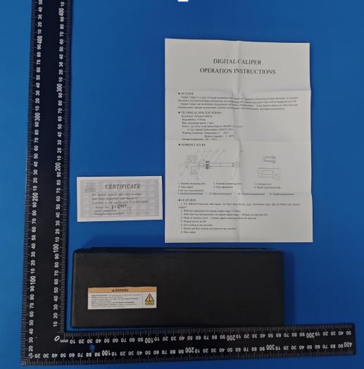 Measurement Conversions for Inches, Electronic Digital CaliperStainless Steel, Extra Large LCD Screen, Millimeters