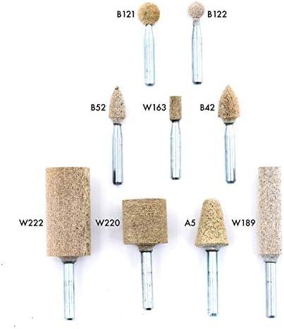 50363 1/2x1/2x1/4 B121 Latex Bond Cotton Fiber Mounted Points A80GFX, 10 Pack