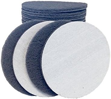 6 Inch Sanding Discs 600-800 Sandpaper 25Pack Ultra Fine Grey-Durable 6 Inch Non Woven Surface Conditioning Discs Dry Sanding Countertops Auto Body Repair Marine Paint Plastics Metal Fiberglass