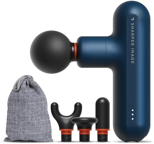 Sharper Image Powerboost Move Mini Percussion Massage Gun, Powerful & Quiet