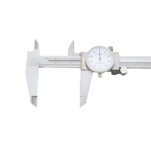 12'' Shockproof Dial Caliper Stainless Steel001'' Grad Calipers Ruler w/Case