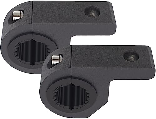 Motorcycle Aluminum Mounting Bracket Kit Tube Clamp 2Pcs 0.75" 1" 1.25" Bullbar Roof Rack Roll Cage Horizontal Bar Clamp Mounting Kit fit for Trucks Car ATV Motorcycle Truck