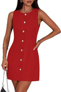PRETTYGARDEN Women Business Casual Cocktail Work Short Dress