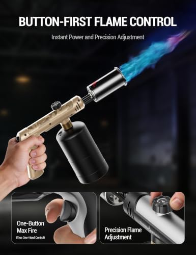 ThermoMaven Propane Torch Gun, One-Touch Max Fire Flame Thrower