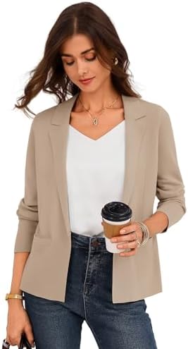 GRACE KARIN Womens Sweater Blazer Jackets Business Casual Work Cardigan