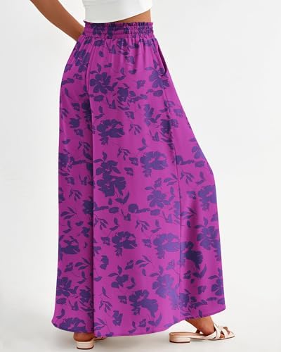 BTFBM Wide Leg Flowy Palazzo Pants for Women