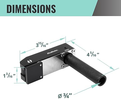 DuBois 51057 MFT Style Hold Down Hold Fast Clamps Woodworking Set, 3/4" (19mm) Bench Dog Hole, Aluminum Quick Clamp and Release, 2 PK