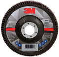 3M Flap Disc 769F, Type 29, 60+, 5 in x 7/8 in, High Performance Abrasive, Ceramic Precision-Shaped Grain Grinding and Finishing Disc, Carbon Steel, Stainless Steel
