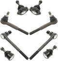 TRQ Front Steering & Suspension Kit Ball Joint Tie Rod