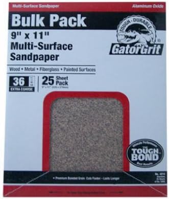 9"x11" Extra Coarse Sandpaper - 36 Grit